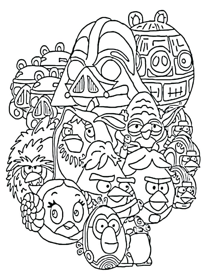 687x916 Angry Birds Star Wars Coloring Pages