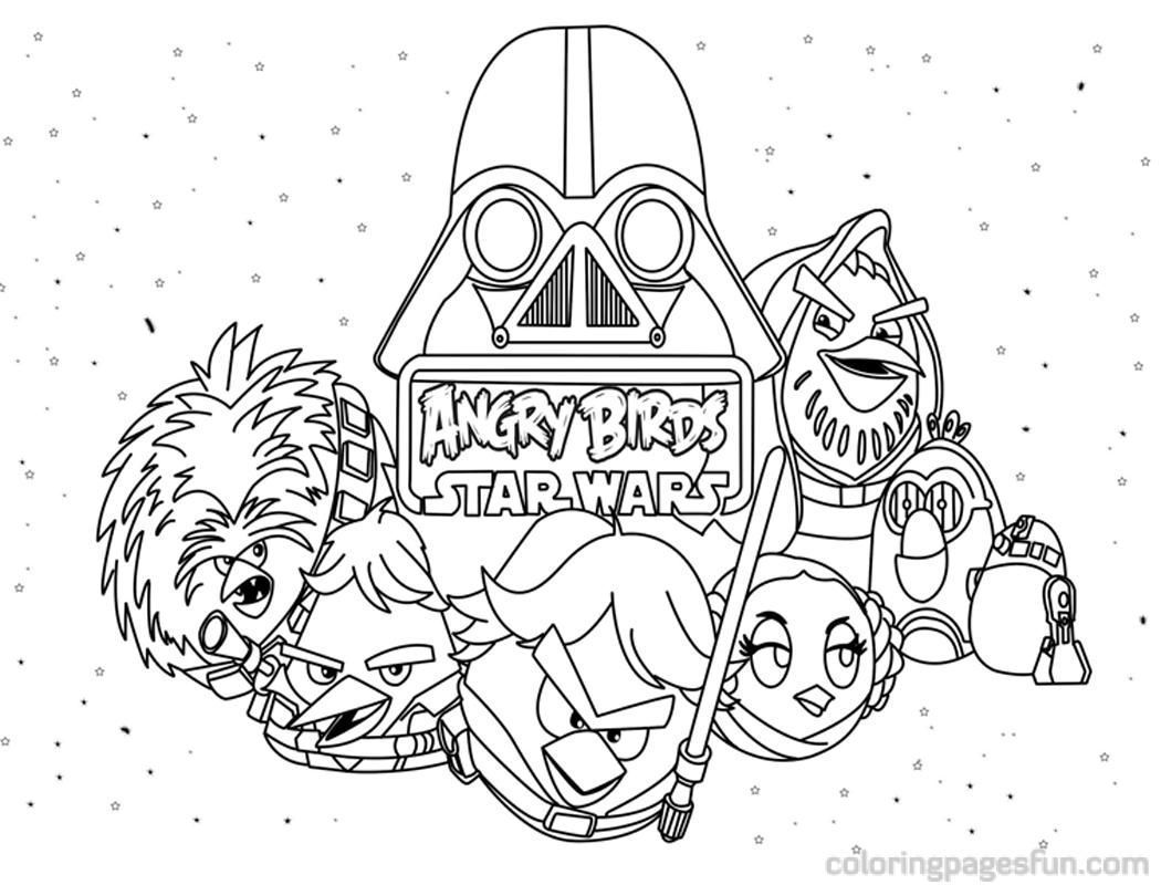 1050x800 Angry Birds Star Wars Coloring Pages Darth Vader Coloring Sheets