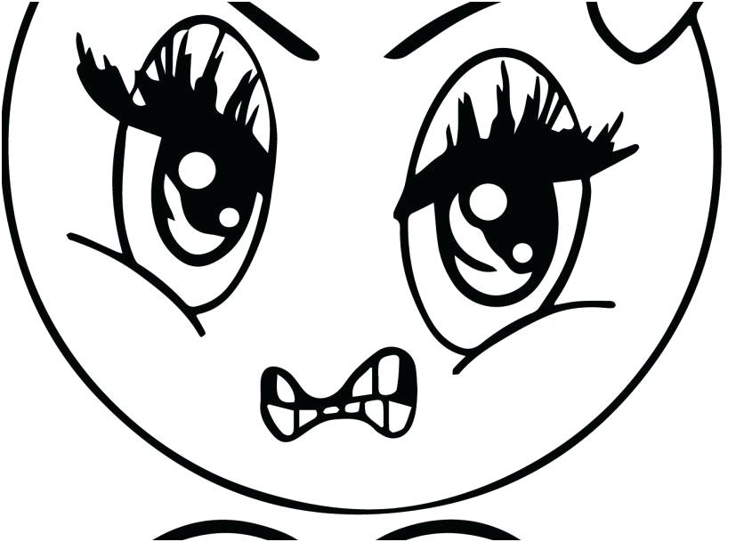 827x609 Emoji Faces Coloring Sheets Also Angry Face Coloring Page 691