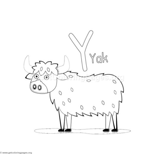 520x520 Animal Alphabet Coloring Pages Children