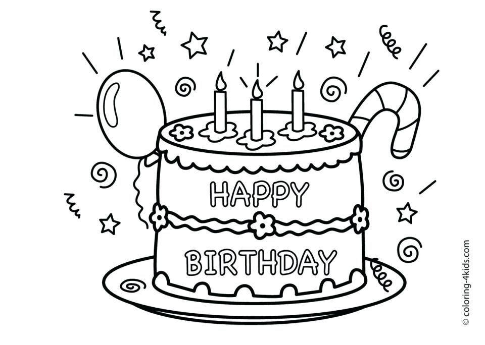 960x684 Birthday Color Pages Free Printable Happy Birthday Coloring Pages