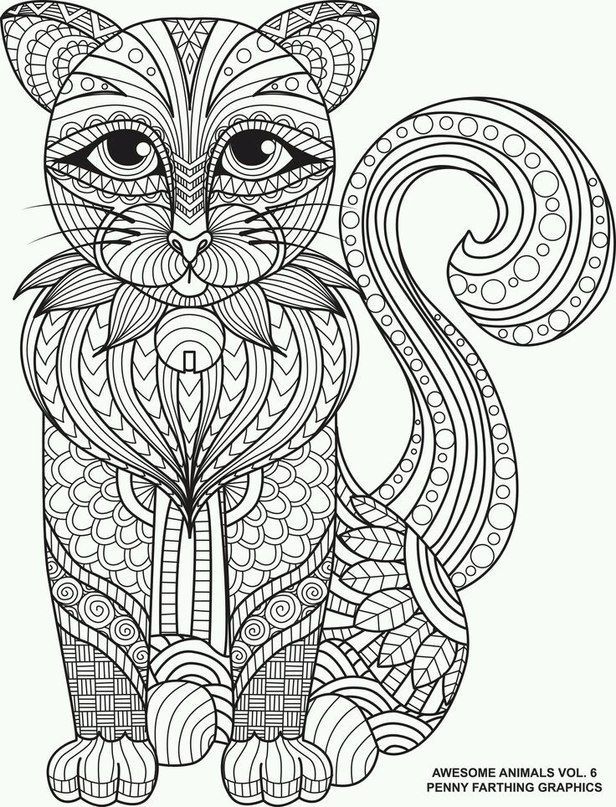 Animal Coloring Pages For Adults Printable