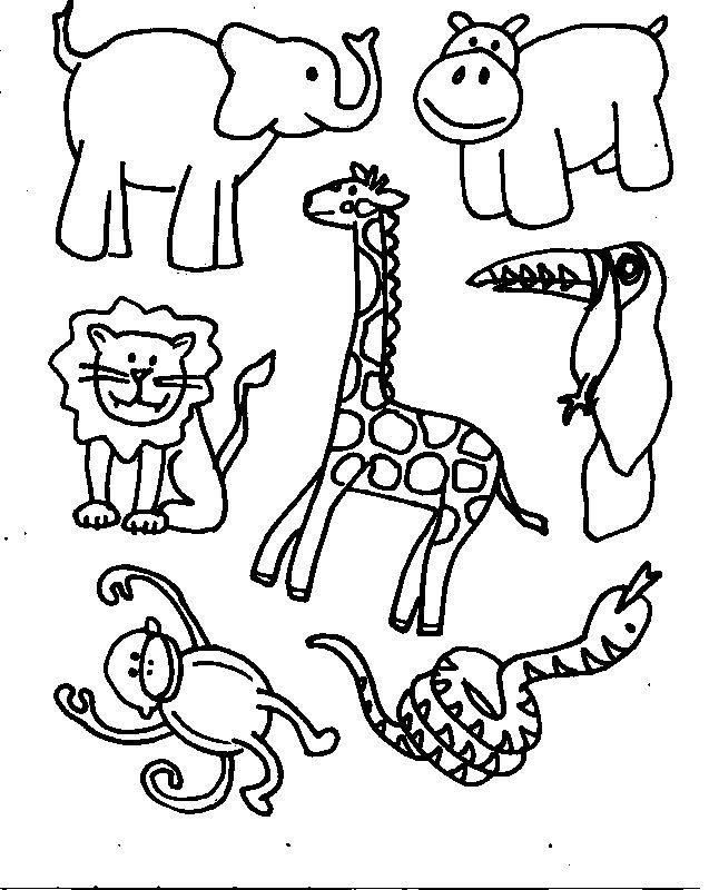 637x800 Free Printable Animals Give The Best Coloring Pages