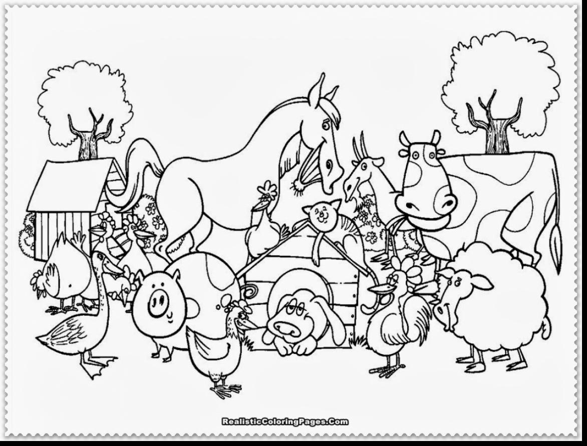 1172x891 Great Printable Farm Animal Coloring Pages For Kids With Free