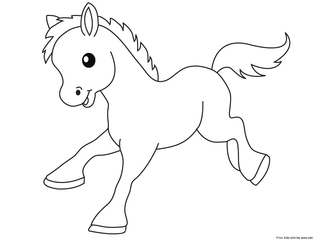 1024x768 Print Out Pony Baby Animals Coloring Pages