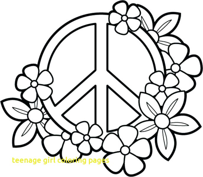 687x598 Teenage Girl Coloring Pages With Animal Coloring Pages Easy