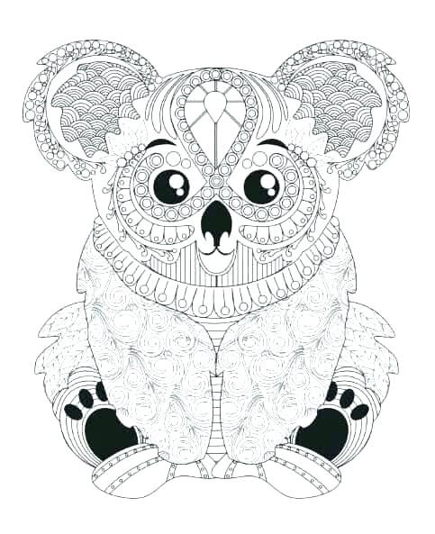 483x593 Koala Coloring Pages Hard Animal Coloring Pages Animal Coloring
