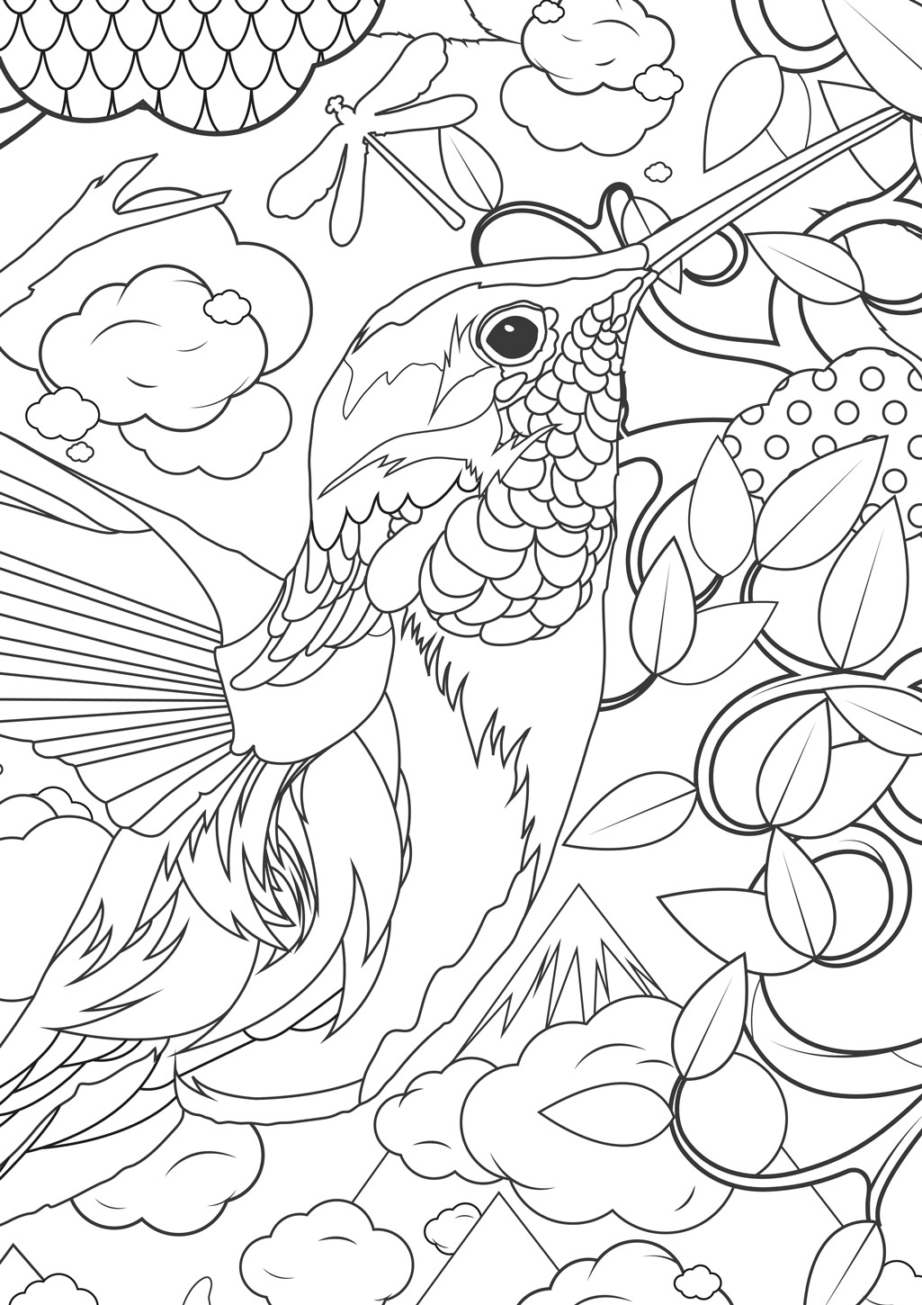 1025x1450 Animal Coloring Pages For Adults Difficult Animals