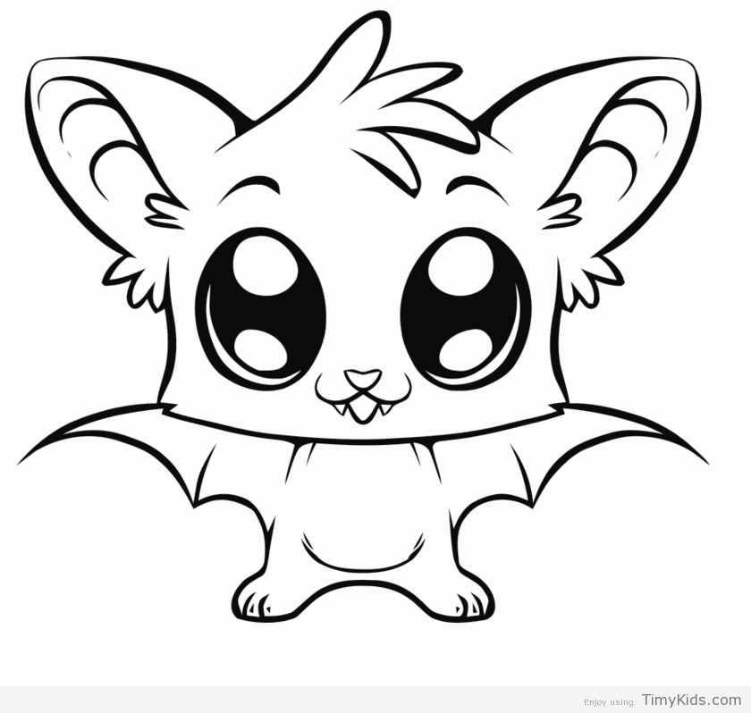 840x798 Cute Cartoon Animal Coloring Pages Timykids