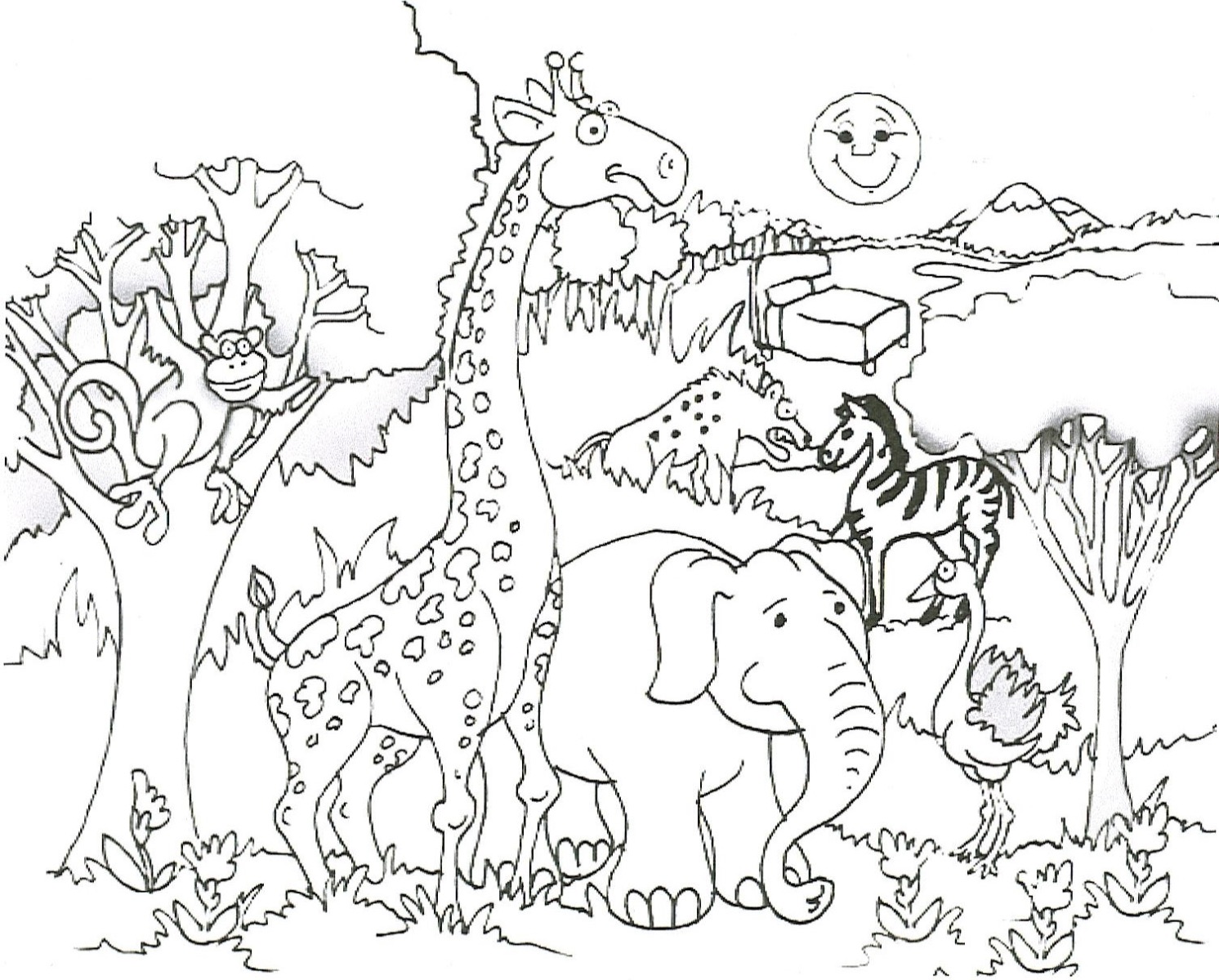 1492x1200 Animal Coloring Pages Pdf Animal Color Pages Online Photography