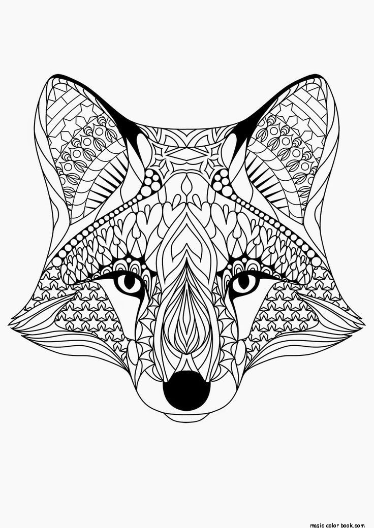 736x1040 Coloring Pages Patterns Animals