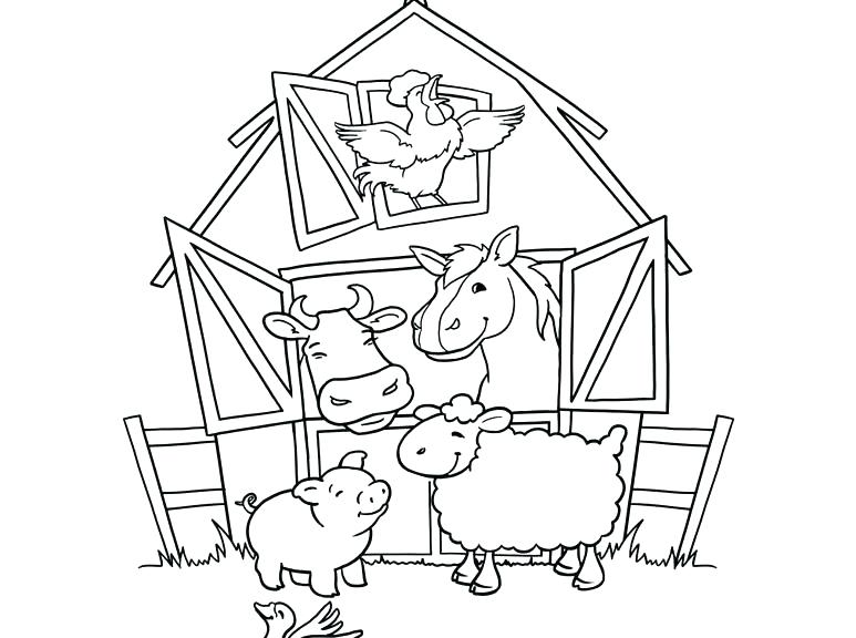 773x576 Farm Color Pages Farm Animal Coloring Page Color Online Free Farm