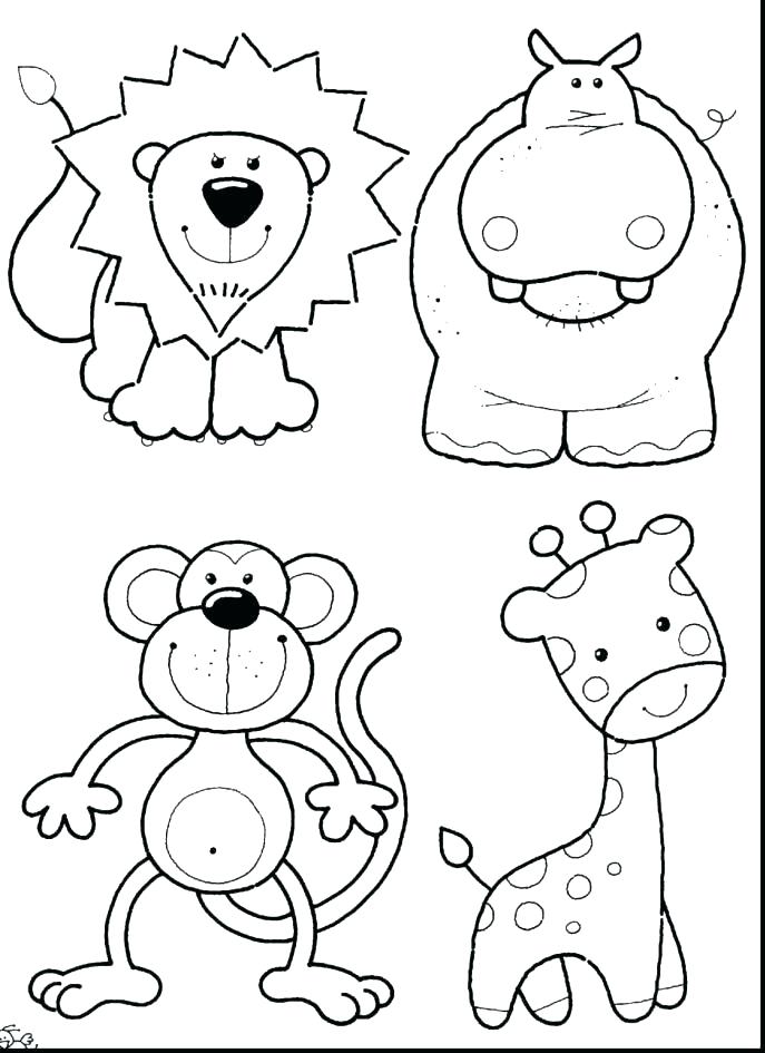 687x945 Animal Coloring Page Perfect Real Animal Coloring Pages Online