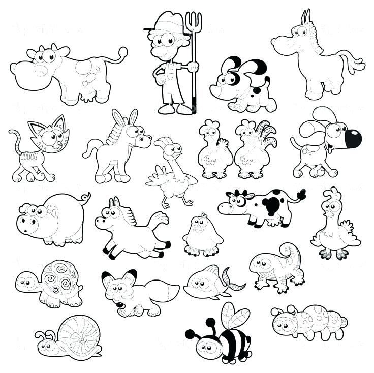 736x734 Animal Coloring Pages Farm Farm Animal Coloring Pages Pdf