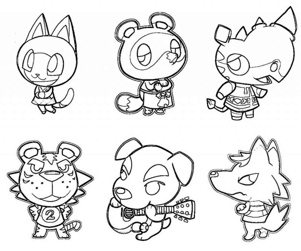 1024x853 Animal Crossing Coloring Pages Coloring Book