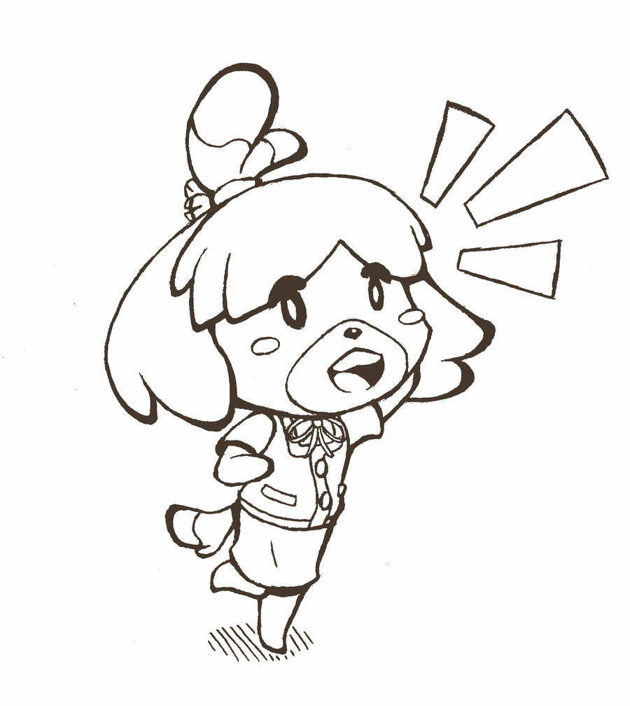 900x1008 Animal Crossing Coloring Pages With For Coloring Pages Outstanding