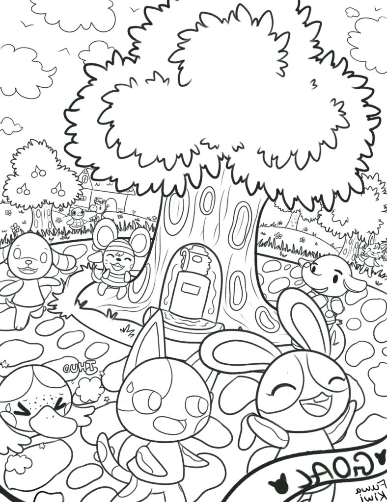 788x1024 Animal Crossing Coloring Pages