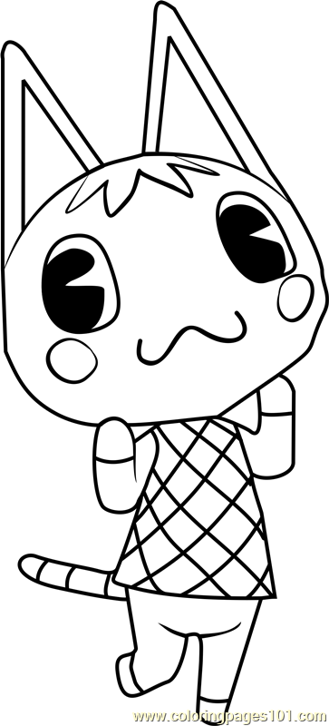 363x800 Rosie Animal Crossing Coloring Page
