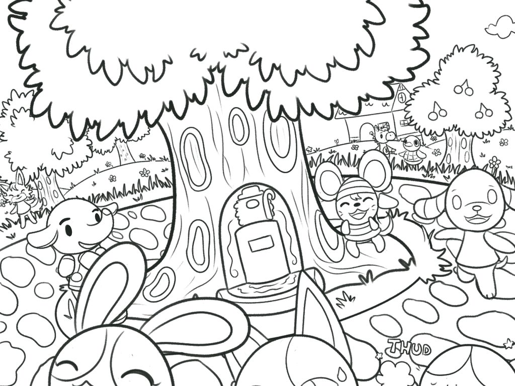 1024x768 Animal Crossing Coloring Pages 29328 Scott Fay Animal Crossing