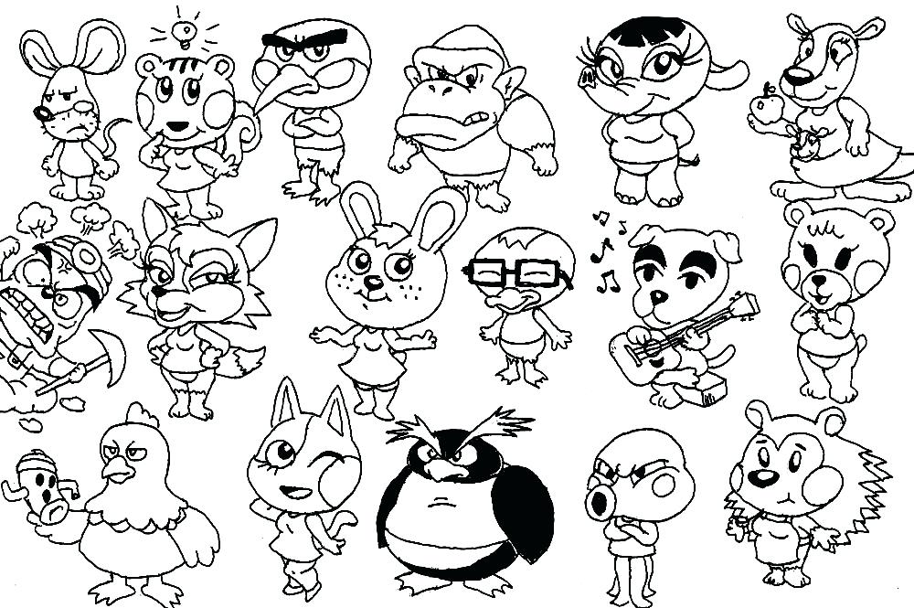 1000x665 Animal Crossing Coloring Pages 4 Blathers Animal Crossing
