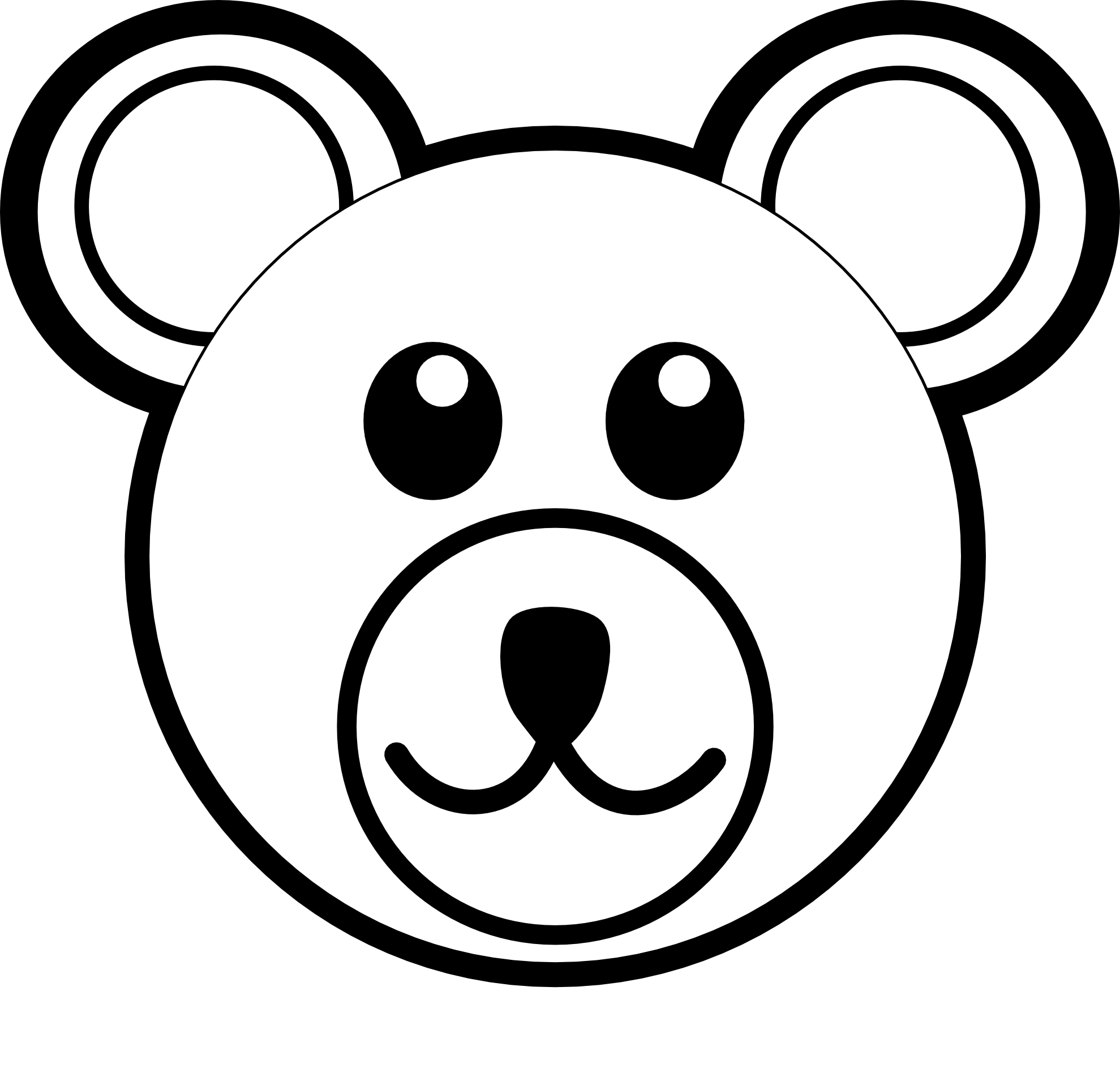 1979x1903 Fresh Coloring Page Of A Bear Head