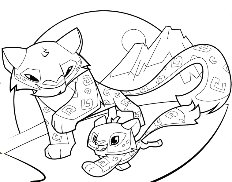 758x596 Free Printable Animal Jam Coloring Pages