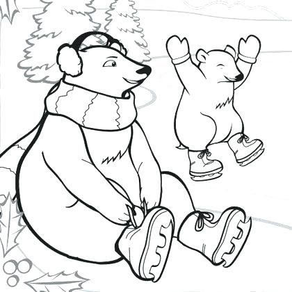 420x420 Arctic Animal Coloring Pages