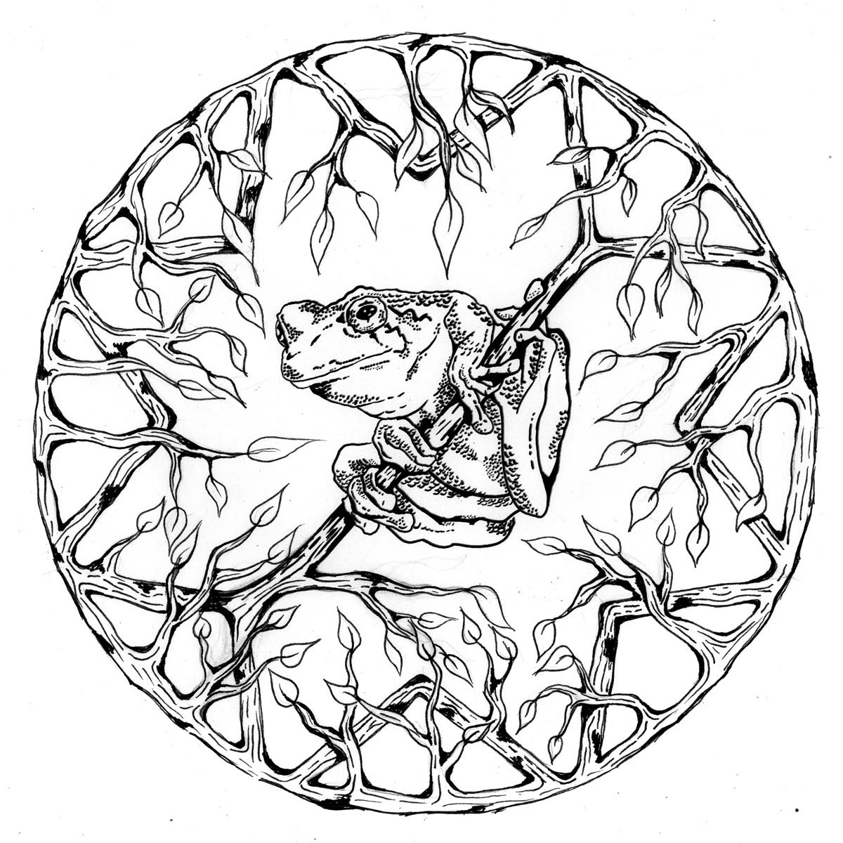 1200x1200 Animal Mandala Coloring Pages