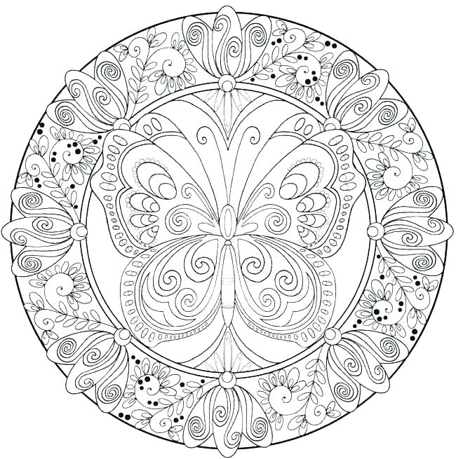 650x655 Easy Mandala Coloring Pages Free Printable Mandala Coloring Pages