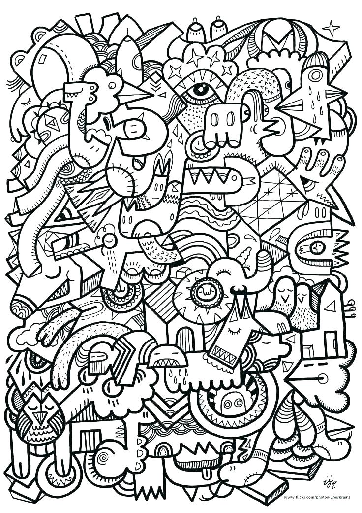 Animal Mosaic Coloring Pages