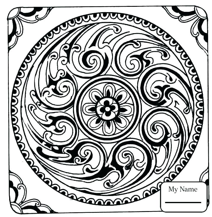 717x734 Free Mosaic Coloring Pages Mosaic Coloring Pages Kids And