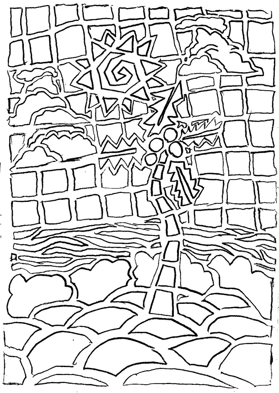 900x1269 Mosaic Coloring Pages Of Animals Many Interesting For Adults Pdf