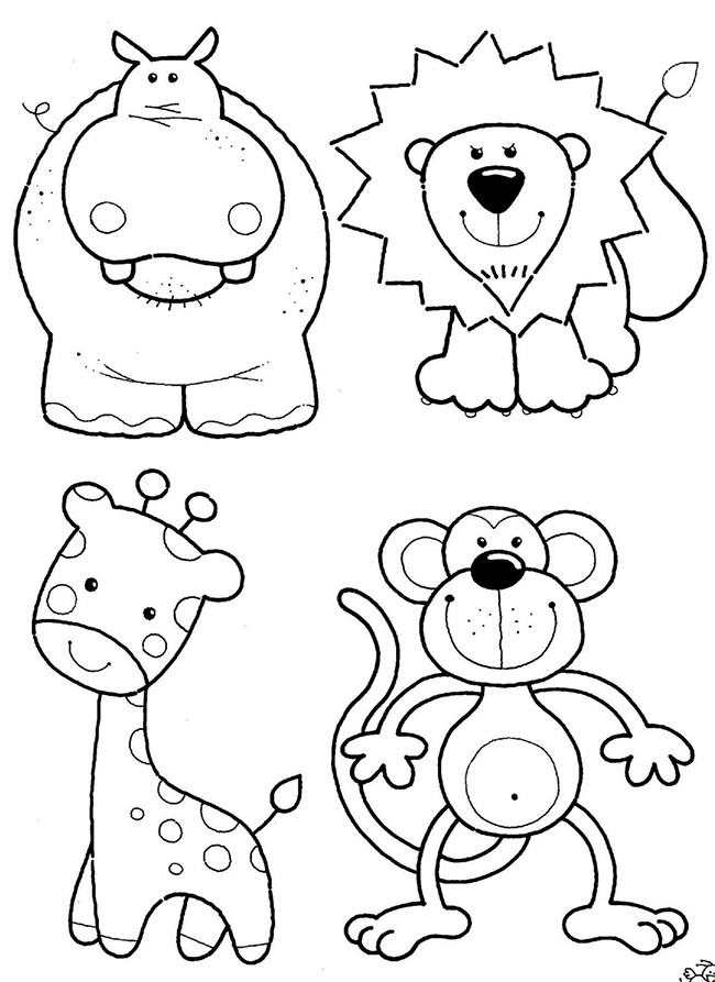 650x893 Printable Animal Shapes Farm Animal Template Animal Templates Free