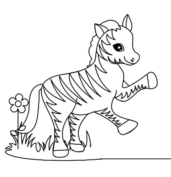 600x619 Zebra Coloring Page Funny Little Zebra Coloring Page Zebra