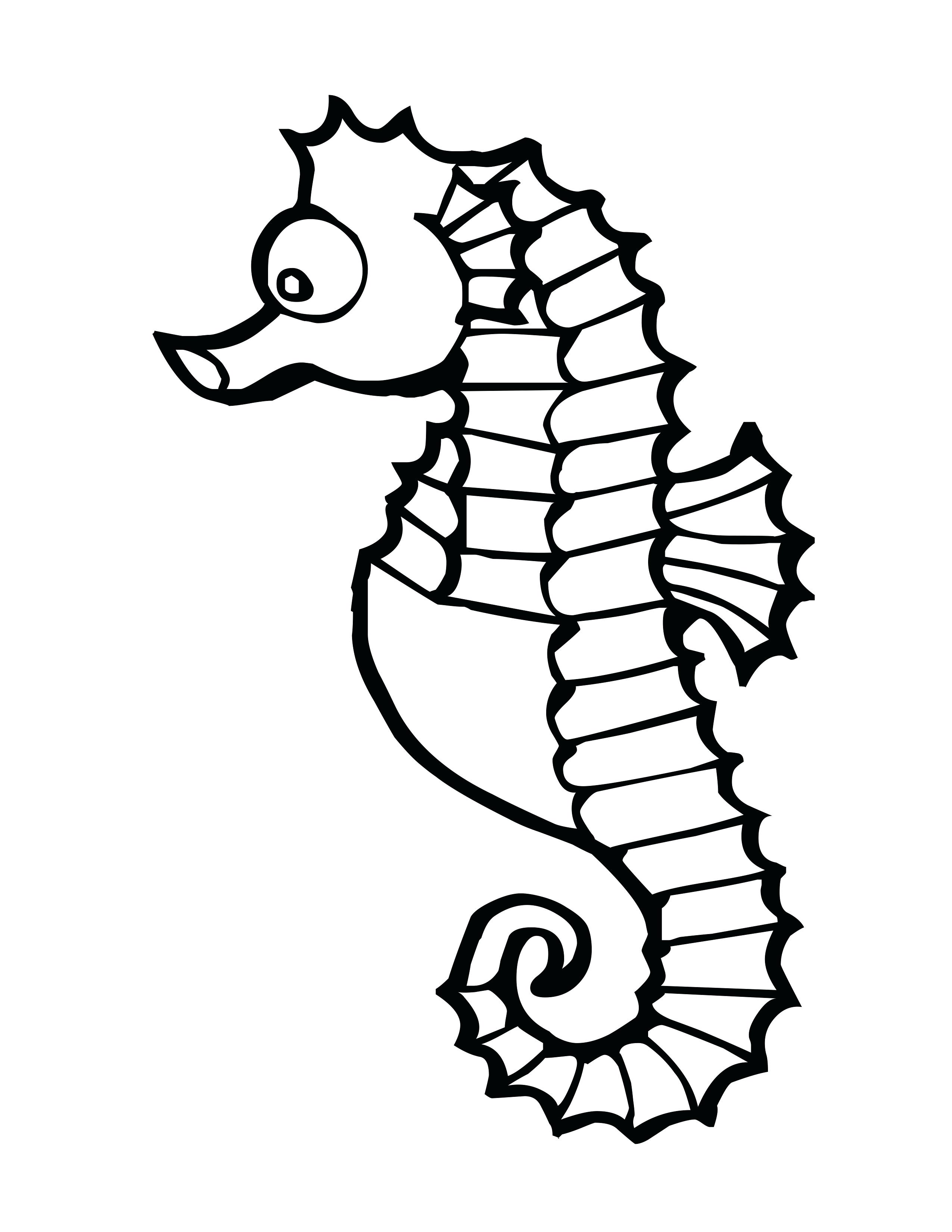 2550x3300 Diagram Sea Animal Skeleton Diagram Ocean Animals Coloring Pages