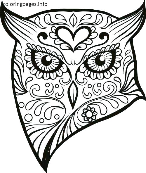500x592 Free Sugar Skull Coloring Pages Skull Coloring Pages Sugar Skull