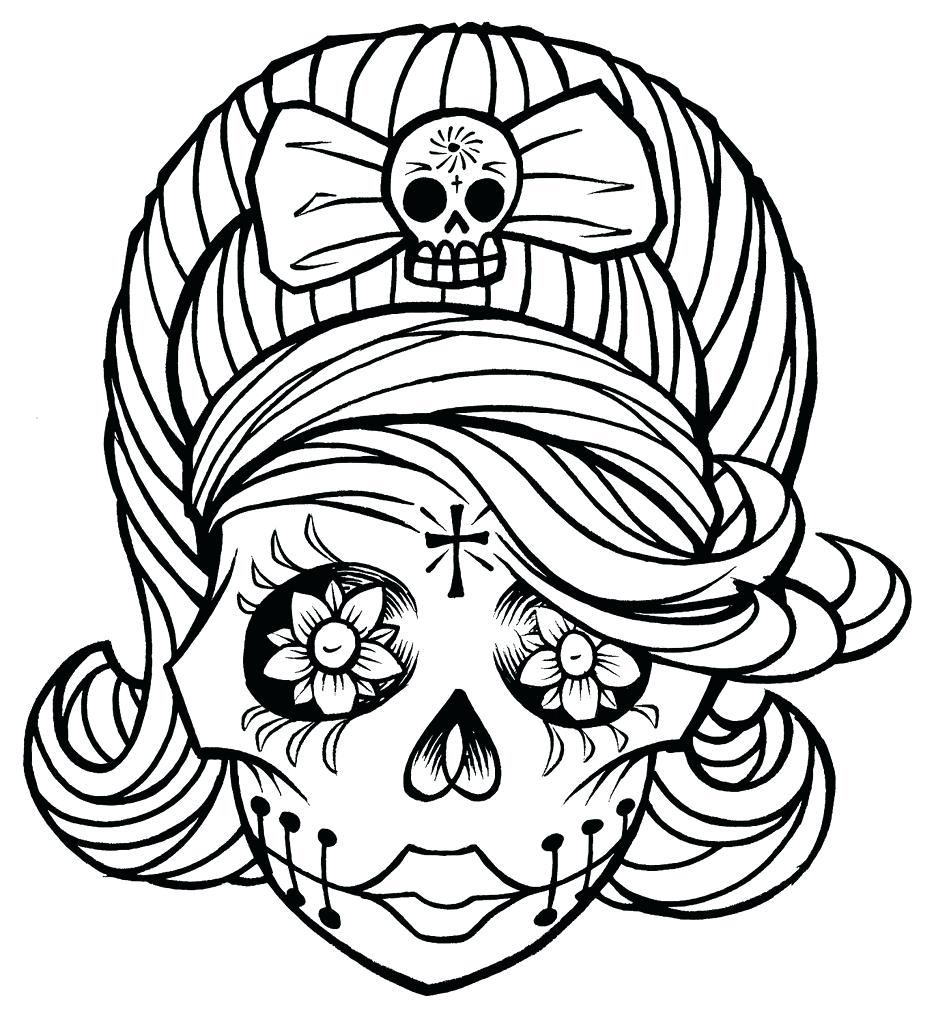 936x1024 Coloring Pages ~ Sugar Skull Coloring Pages Color If You Dare By