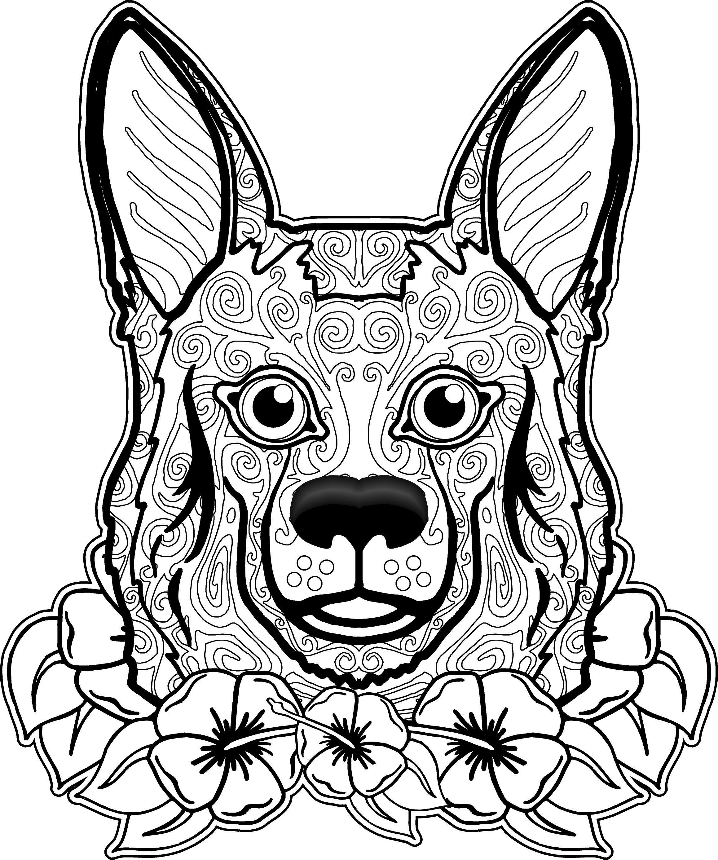 2317x2775 Dog Coloring Page, Dog Coloring Pages, Free Coloring Page, Free