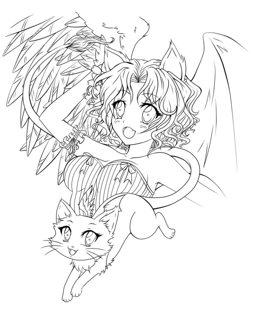 830x1024 Anime Angel Coloring Pages To Print To Print Coloring For Kids 2018