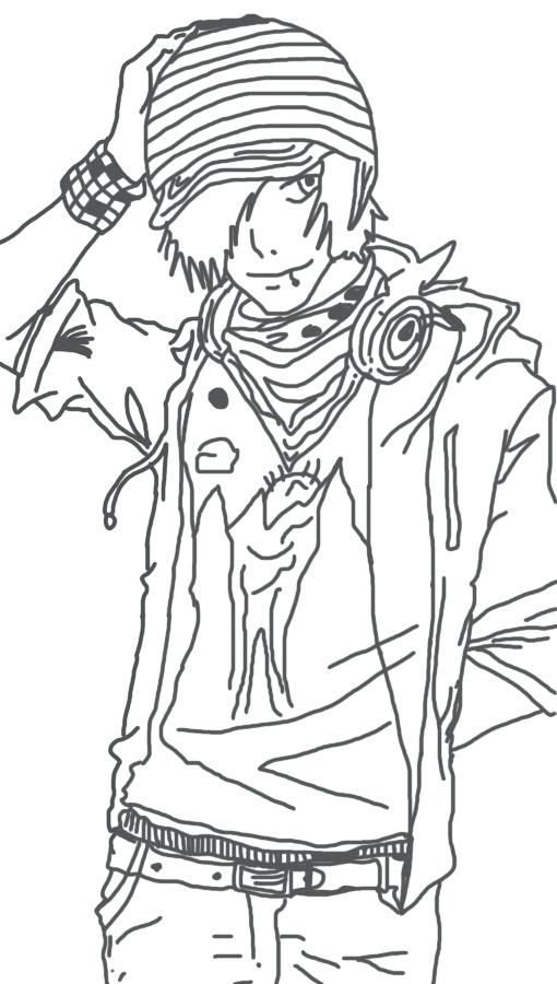 510x900 Anime Boy Coloring Pages Cartoon Girl Coloring Pages Medium Size