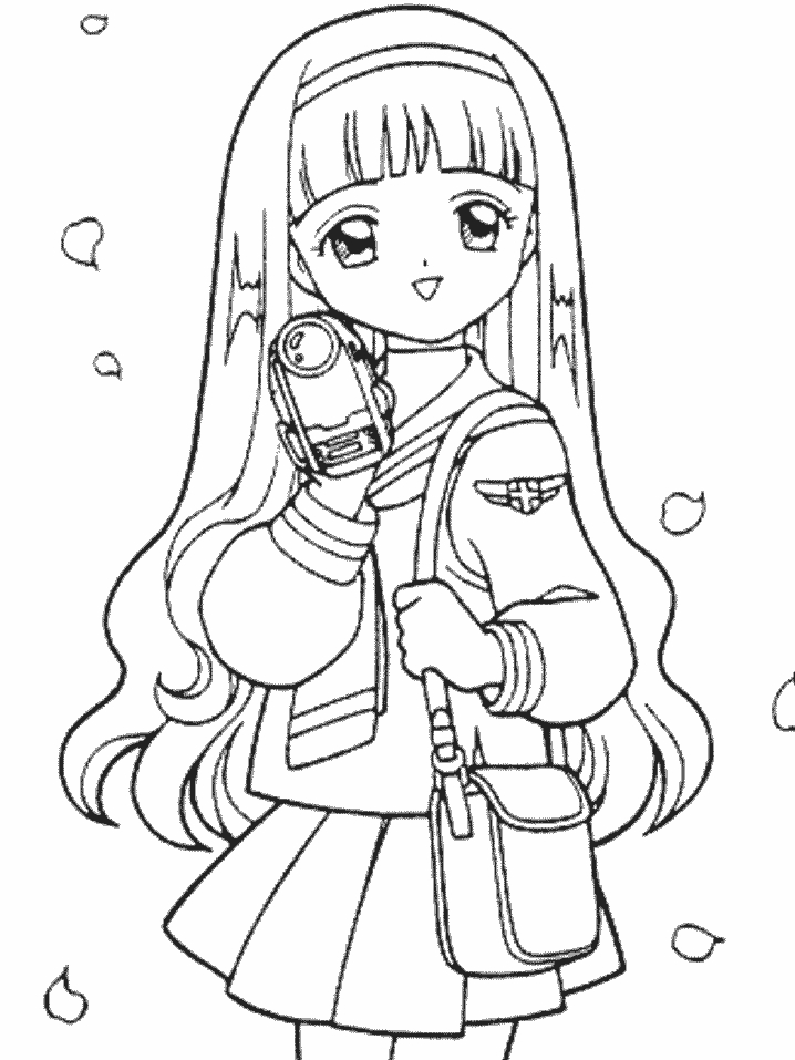 Anime Cartoon Coloring Pages