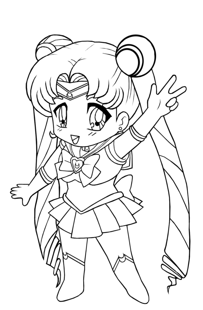 671x1024 Kids Anime Girl Coloring Pages To Print Cartoon Coloring Pages