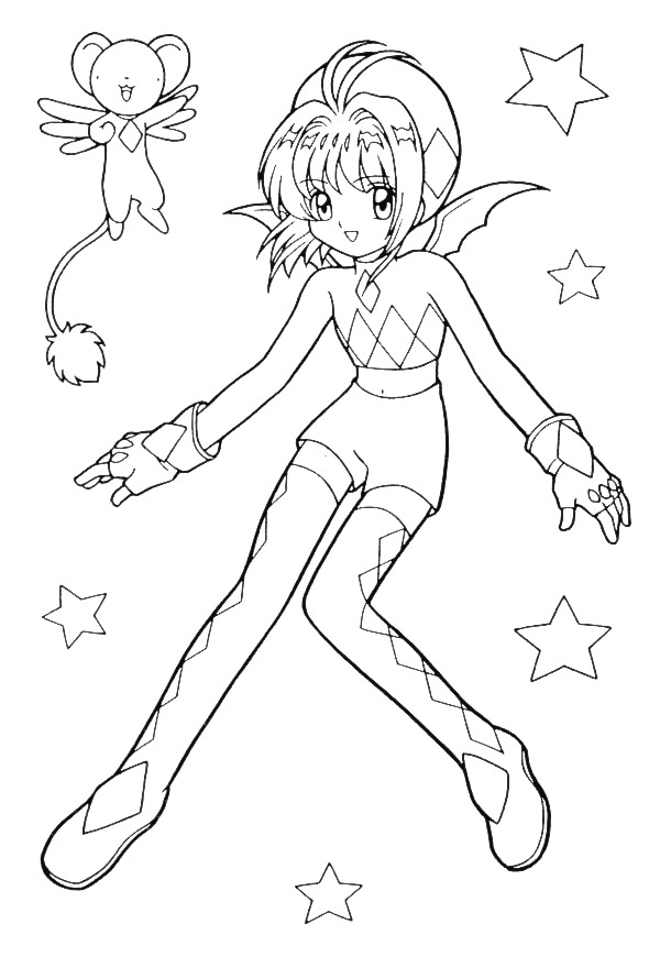 590x870 Anime Cartoon Coloring Pages 2