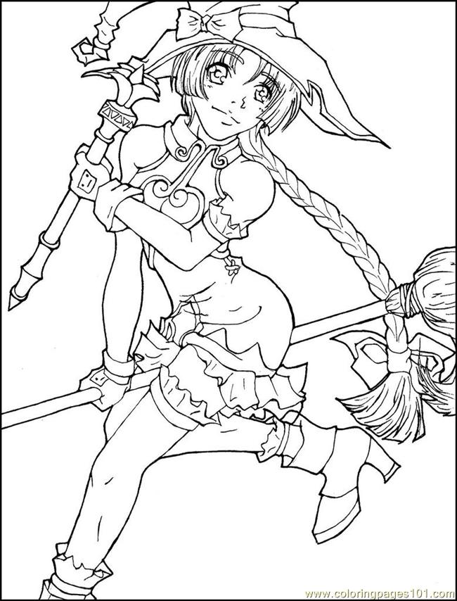 650x854 Anime Cartoon Coloring Pages 3
