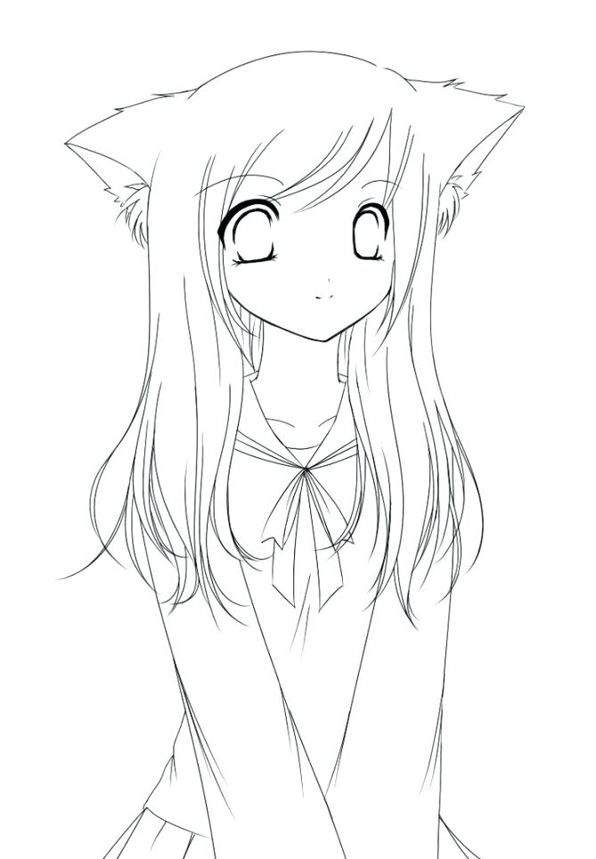 669x964 Anime Cat Coloring Pages Anime Baby Coloring Pages Coloring Pages
