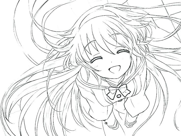 736x552 Cute Anime Coloring Pages Cute Girl Coloring Pages Printable