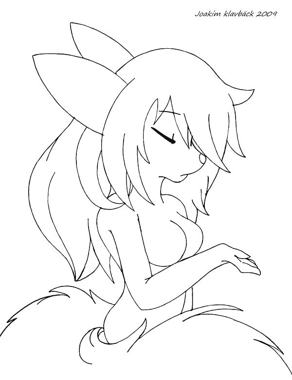 600x780 Anime Cat Coloring Pages Medium Size Of Cat Girl Coloring Pages