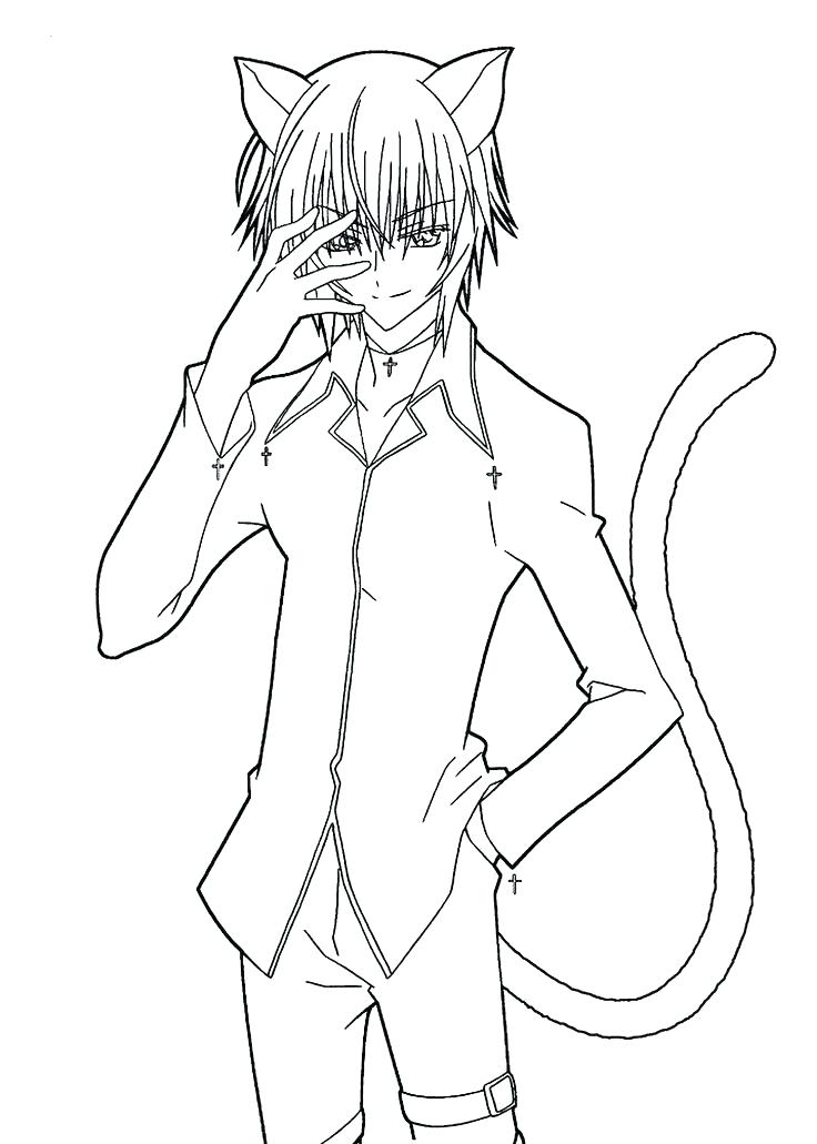 736x1031 Anime Cat Girl Coloring Pages Manga Girl Coloring Pages Anime Cat