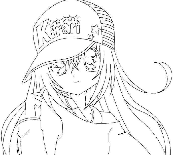 687x616 Anime Girl Coloring Pages Anime Coloring Pages Anime Coloring