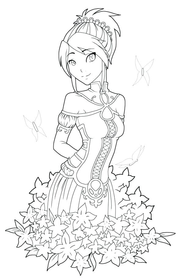 600x916 Free Anime Style Characters Coloring Pages Free Anime Style